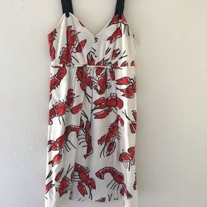 anthropologie lobster dress